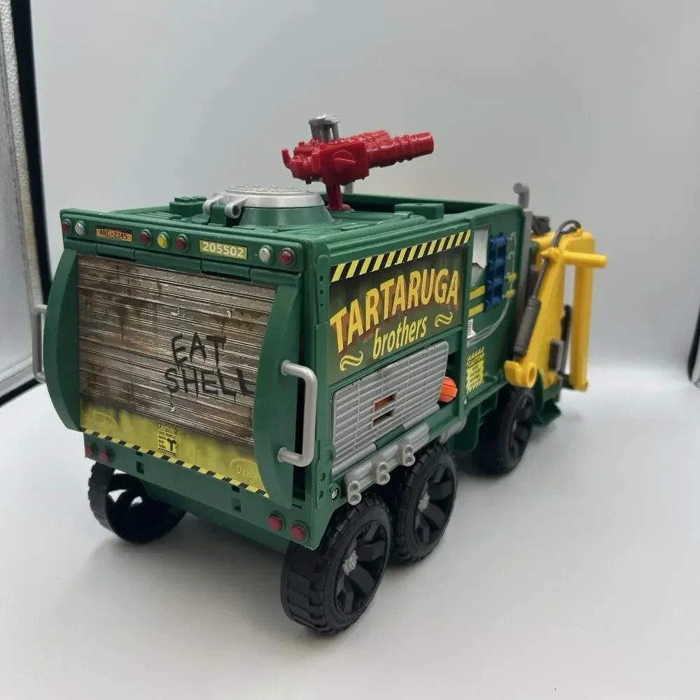 2015 Playmates TMNT Out of the Shadows Tartaruga Brothers Garbage Truck Toy Kids